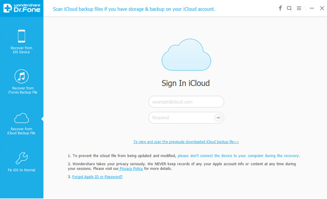 restore from icloud backup meaning