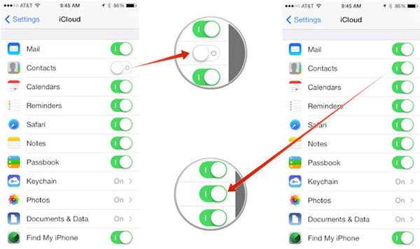 recover iPhone contacts from iCloud